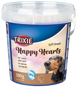Soft Snack Happy Hearts Hundeleckerli Lamm Leckerli Leckerlies Hund Snack 500 g