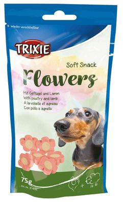 2x Soft Snack Flowers Snack Dog Hund Energie Futter
