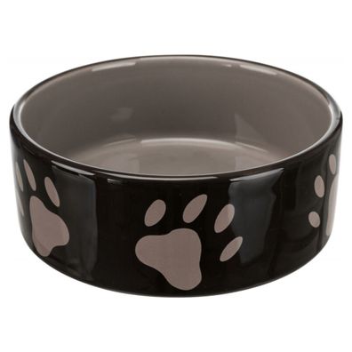 Trixie Keramiknapf mit Pfoten braun/ creme Hund Dog Futter Wasser Trockenfutter