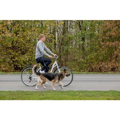 Trixie Fahrrad- und Joggingleine verstellbar Hund Dog Spazieren Leine
