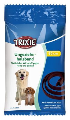 Trixie Flohhalsband Zeckenhalsband Ungezieferband für Hunde, Hund, Dog, 60 cm*