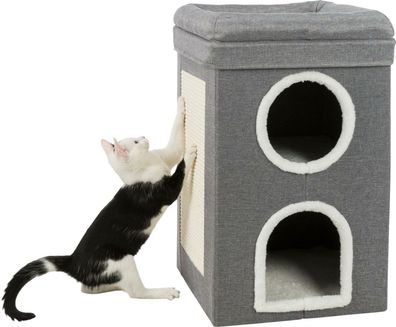 Trixie Katzen Cat Cat Tower Saul Höhle Schlafplatz zusammenklappbar 64 cm
