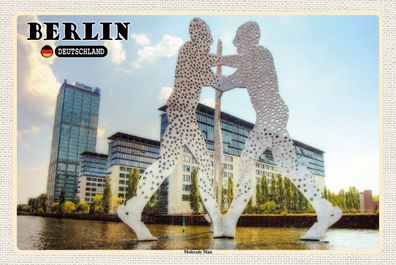 Top-Schild m. Kordel, versch. Größen, BERLIN, Hauptstadt, Molecule man, neu & ovp