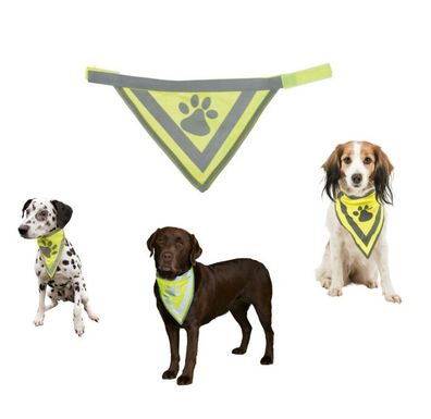 Trixie Sicherheitshalstuch Hunde Reflektor Hundehalstuch für den Hund 3 Größen*