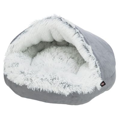 Trixie Höhlenbett Harvey grau/ weiß-schwarz für Hunde 70 cm Durchmesser