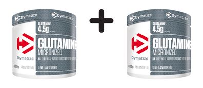 2 x Dymatize Glutamine Micronized (400g) Unflavored