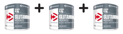 3 x Dymatize Glutamine Micronized (400g) Unflavored