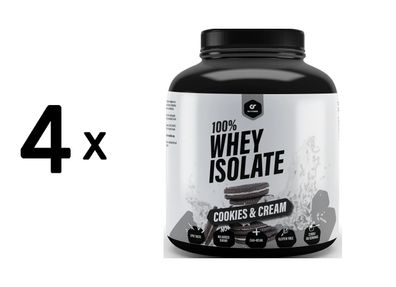 4 x Go Fitness Whey Isolate (2200g) Cookies and Cream