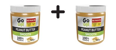 2 x Go On Nutrition Peanut Butter (500g) Smooth