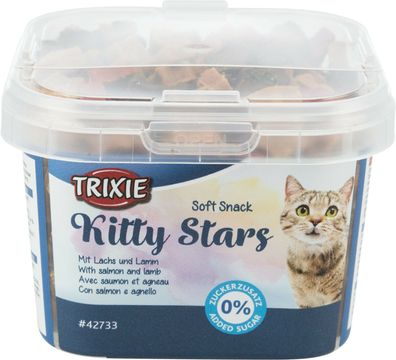 Katzensnack Trixie Soft Snack Kitty Stars Mini Fish Lachs Trainer Leckerlie