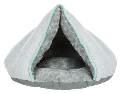 TRIXIE Kuschelhöhle Bett für kleine Hunde Junior Höhle Bett 45 × 30 x 40 grau