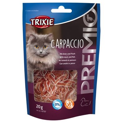 2 x Trixie Premio Carpaccio 20 g, Katzensnack Leckerli Katze Cat glutenfrei