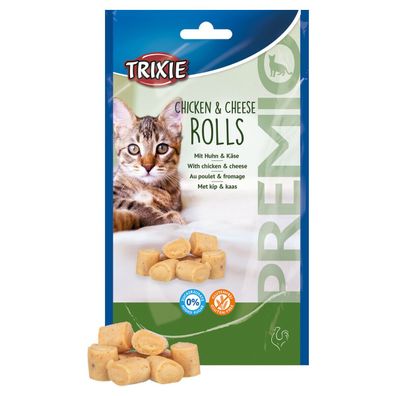 Trixie Premio Chicken & Cheese Rolls 50 g Katze Leckerlie Snack