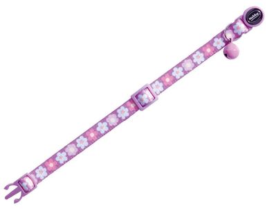 Nobby Katzenhalsband "Flower Lilac" Katze Cat Halsband Nylon