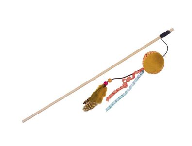 Nobby Angel mit Plüschkugel mit Catniporange Stab 40 cm, Band mit Spielzeug