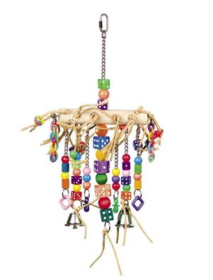 Nobby Cage Toy, Spielzeug mit Glocken 41 x 22 cm Vogel Spielzeug Käfig