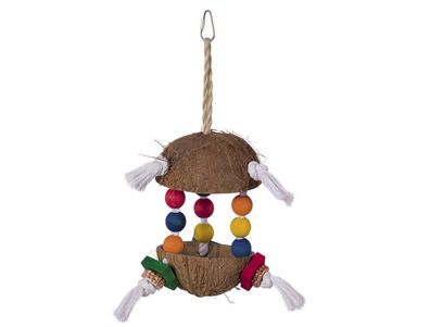 Nobby Cage Toy, Kokosnuss 15 cm; 34 cm Vogel Spielzeug Käfig