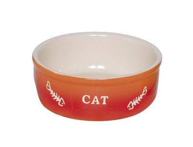 Nobby Katzen Keramik Schale "Gradient"orange Katze Cat 13,5 x 4,5 cm, 0,25 l