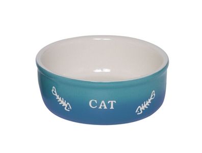 Nobby Katzen Keramik Schale "Gradient"blau 13,5 x 4,5 cm, 0,25 l Katze Cat