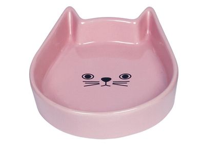 Nobby Katzen Keramik Schale "Kitty Face"pink 13 x 16 x 3 cm