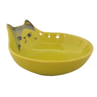 Nobby Katzen Keramik Schale "Kato"gruen; Katze Cat 12 x 5,5 cm, 0,15 l