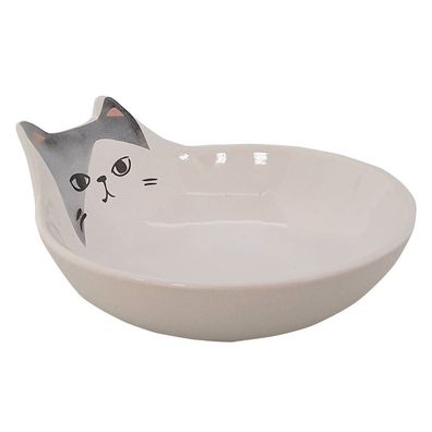 Nobby Katzen Keramik Schale "Kato"weiss; Katze Cat 12 x 5,5 cm, 0,15 l