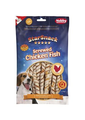 Nobby Hund Snack Leckerlie StarSnack Screwed Chicken Fish 113 g