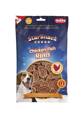 Nobby Hund Snack Leckerlie StarSnack Chicken Fish Rolls 113 g