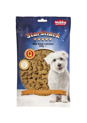 Nobby Hund Snack Leckerlie StarSnack Mini Bones "Chicken" Karton; 10 kg