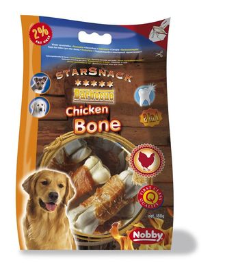 Nobby StarSnack Barbecue Chicken Bone 7,5 cm, 188 g, 7 St HUnd Dog Snack