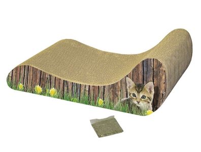 Nobby Kratzbrett aus Karton "Lounge"48 x 21 x 16 cm Katze Brett