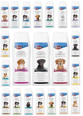 Trixie Shampoo für Hunde alle Sorten Hundeshampoo Welpenshampoo Langhaar 250 ml