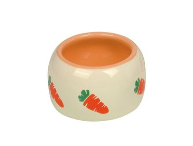 Nobby Napf Keramik Futtertrog "CARROT"beige / orange 125 ml