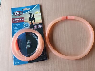 Trixie Leuchthalsband M-L 50 cm Halsband Hund Dog Leuchtring Leuchtschlauch