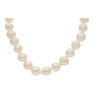 JuwelmaLux Perlenkette 585/000 (14 Karat) Weiß- & Gelbgold Akoya Zuchtpe...