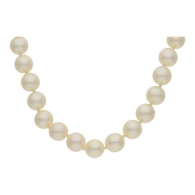 JuwelmaLux Perlenkette 585/000 (14 Karat) Gelb- und Weißgold mit Akoya ...