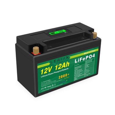 LiFePO4 Akku 12V 12Ah Lithium-Eisen-Phosphat Batterie für Camping Boot Solar Caravan