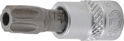 Bit-Einsatz | Antrieb Innenvierkant 6,3 mm (1/4") | T-Profil (für Torx) mit Bohrung T