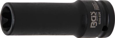 Kraft-Steckschlüssel-Einsatz E-Profil, tief | Antrieb Innenvierkant 20 mm (3/4") | SW
