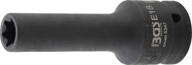 Kraft-Steckschlüssel-Einsatz E-Profil, tief | Antrieb Innenvierkant 20 mm (3/4") | SW