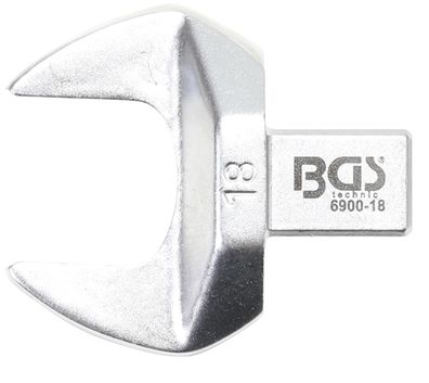 BGS technic Einsteck-Maulschlüssel | 18 mm | Aufnahme 9 x 12 mm