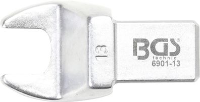 BGS technic Einsteck-Maulschlüssel | 13 mm | Aufnahme 14 x 18 mm