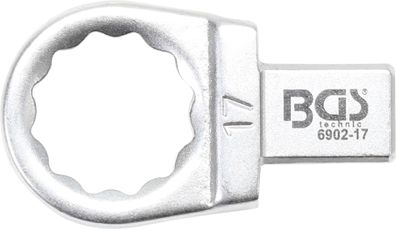 BGS technic Einsteck-Ringschlüssel | 17 mm | Aufnahme 9 x 12 mm