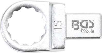 BGS technic Einsteck-Ringschlüssel | 15 mm | Aufnahme 9 x 12 mm