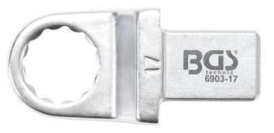 BGS technic Einsteck-Ringschlüssel | 17 mm | Aufnahme 14 x 18 mm