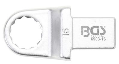 BGS technic Einsteck-Ringschlüssel | 16 mm | Aufnahme 14 x 18 mm