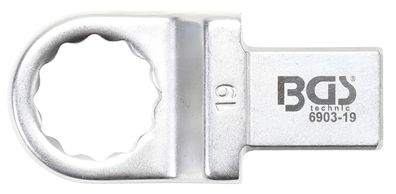 BGS technic Einsteck-Ringschlüssel | 19 mm | Aufnahme 14 x 18 mm