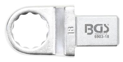 BGS technic Einsteck-Ringschlüssel | 18 mm | Aufnahme 14 x 18 mm