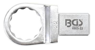 BGS technic Einsteck-Ringschlüssel | 22 mm | Aufnahme 14 x 18 mm