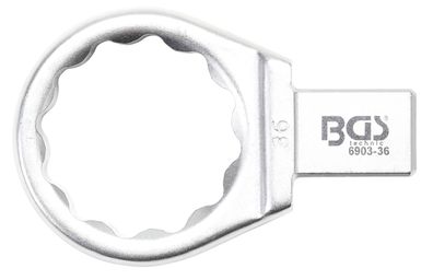 BGS technic Einsteck-Ringschlüssel | 36 mm | Aufnahme 14 x 18 mm